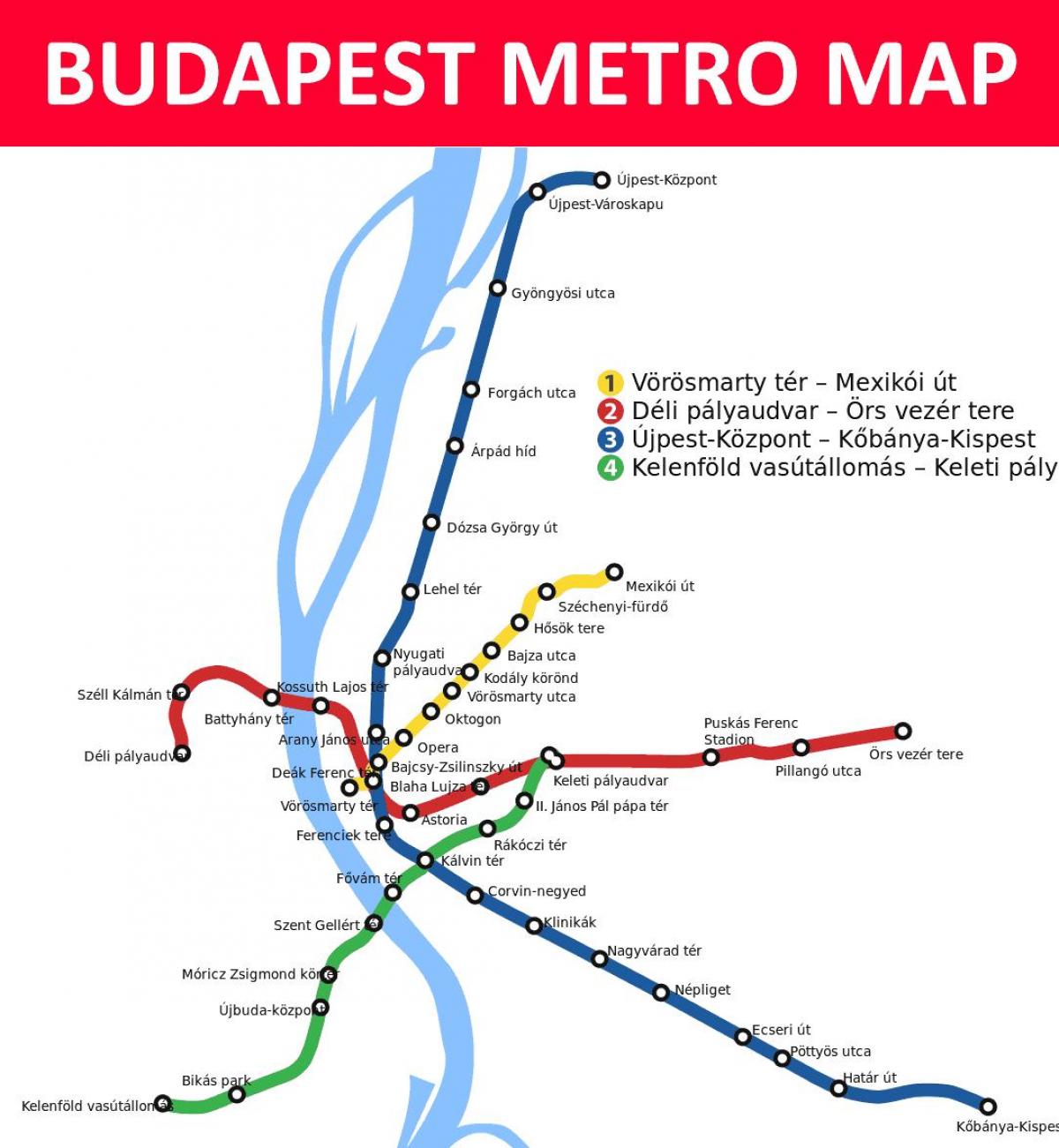 kart over budapest keleti