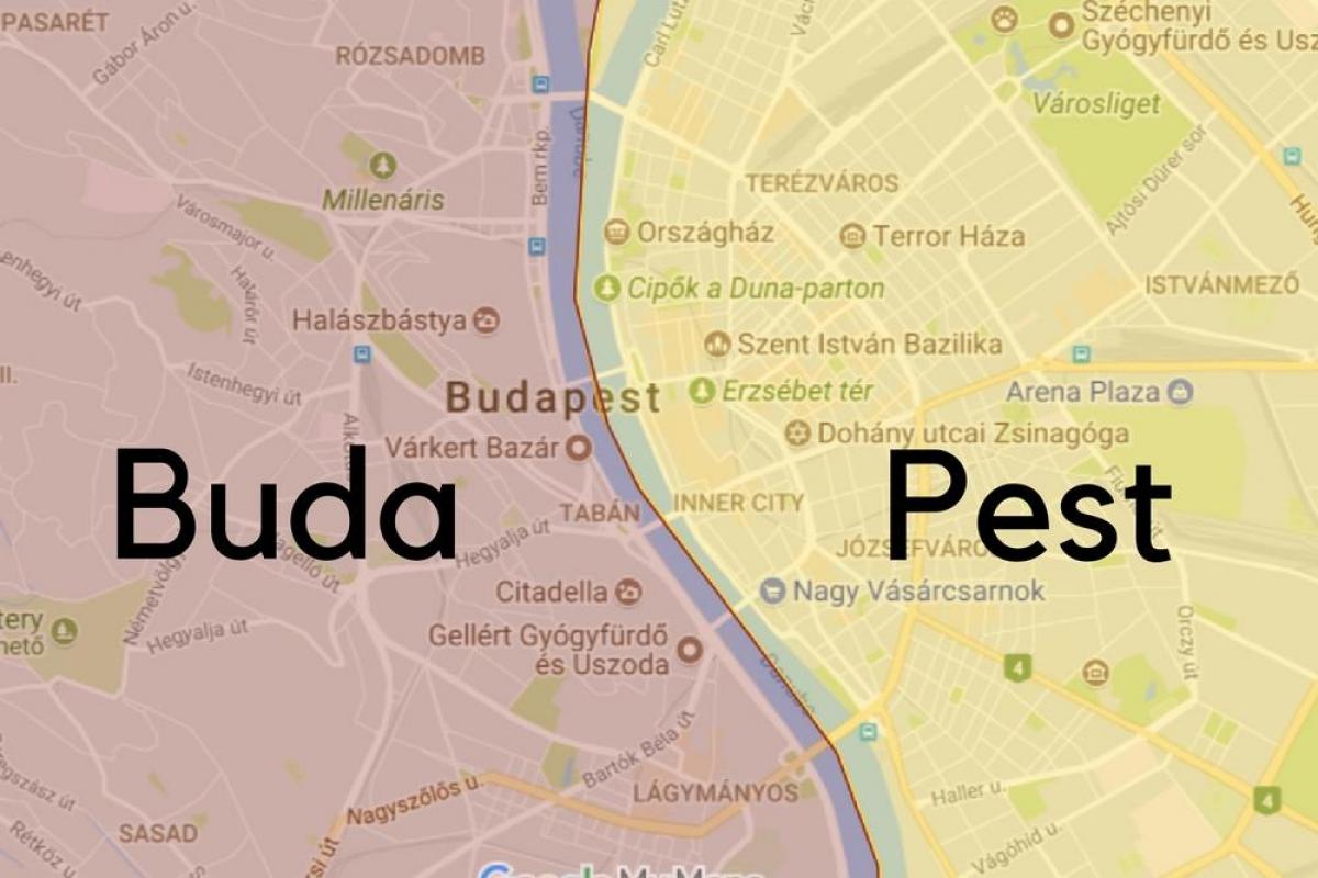 budapest nabolag kart