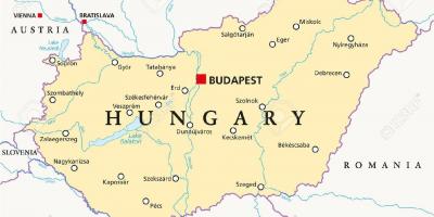 Budapest beliggenhet verden kart