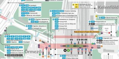 Kart over budapest kelenfoe station