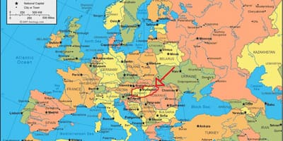 Budapest beliggenhet kart