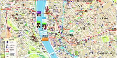 Street kart over budapest city centre